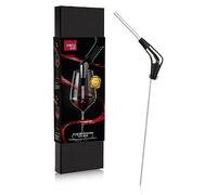 Vacu Vin Slow Pourer Beccucio per Vino, Plastica, Acciaio Inox, Argento/Nero, Small