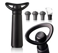 Vacu Vin Wine Saver Concerto Pompa per vino con 1 server/versatore per vino 3 tappi, set regalo nero