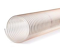 VACUFLEX PU 400 C ECO - Tubo di aspirazione in PU con parete di 0,4 mm di spessore - 5 m di lunghezza - ID80 mm - resistente ai microbi e all'idrolisi
