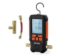 Vacuometro digitale, intervallo 0-2000 mbar, precisione 0,2% Vacuometro ad alta precisione Tester per vacuometri Test di tenuta e evacuazione del vuoto, 4 unità, allarme acustico, per sistemi HVAC