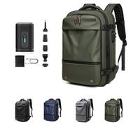 Vacuum Backpack, One Vacuum Back Pack Travel, Large Capacity Travel Back Pack, Expandable Bacpacks, Suitable for Outdoor Activities and Travel (Green With Pump)