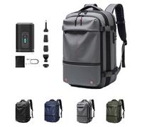 Vacuum Backpack, One Vacuum Back Pack Travel, Large Capacity Travel Back Pack, Expandable Bacpacks, Suitable for Outdoor Activities and Travel (Grey With Pump)