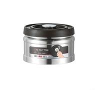 Vacuum Coffee Bean Container Stainless Steel 750ml(Silver 750ML) | Press-down pump removes air, keeps beans fresh, 750ml capacity, silver finish, kitchen essential