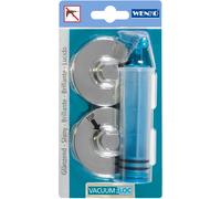 Wenko Adattatore Vacuum-Loc® fissaggio senza trapano, plastica, 6 x 2,8 x 6 cm, cromo