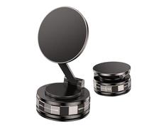 Vacuum Magnetic Phone Holder, Suction Mount Stand, Foldable 360° Rotating Arm, Strong Dashboard Windshield Grip, Smartphone Cradle for Car, Vehicle, Interior Use, 3.15 Inches