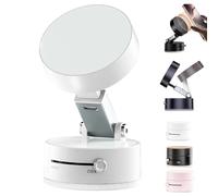 Vacuum Magnetic Suction Phone Holder,2025 New Vacuum Magnetic Phone Stand,Magnetic Suction Phone Mount,Foldable and Retractable Double-Sided Electronic Magnetic Phone Holder for All Phones (White)