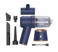 Vacuum portatile per auto, vuoto per auto portatile | Detergente per auto ad alta potenza,Ricaricabile manuale, 120W, pulitore senza fili, rivenditori di auto accessori per la pulizia