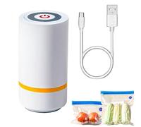 Vacuum Pump, Storage Bags, Electric Air Pumps, Space Saver Tool, Compact Portable Design with Powerful Suction for Efficient Compression, Travel, Clothes, Home, Luggage, Closet, 11.9/5.8/6.3 Inches