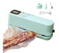 Vacuum Seal Machine, Portable Sealer Tool, 7.68x2.56x2.24in USB Rechargeable Compact Device with Strong Air Suction System, Sturdy Food Preservation Unit, Tight Seal Freshness Design, Kitchen Home Use
