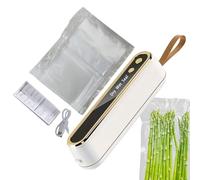 Vacuum Sealer Machine - Portable Cordless Sealing Machines | Automatic Sealing Machine With 10 Bags | For Home Picnic Storage Meat Preservation Travel Jars Containers Canning