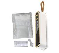 Vacuum Sealers - Portable Cordless Food Sealing Machine with 10 Bags | Automatic Preservation System with Quick Seal Function & Compact Design for Home Picnic Storage Meat Travel Jars Containers