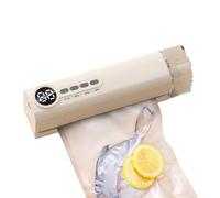 Vacuum Sealing Machine, Handheld Food Sealer, 19,4 x 5,3 x 4,4 cm Automatic Air Removal Preserver, Ideal for Meat, Snack, Leftovers, Freezer Storage, Meal Prep, Travel, Kitchen