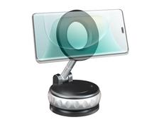 Vacuum Suction Phone Holder - Magnetic Car Navigation Holder | Foldable and Rotating Cars Phones Holders | 360 Adjustable Vacuum Magnetic Phone Holders | Cars Accessories Bracket Foldable Stand