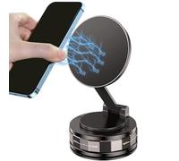 Vacuum Suction Phones Mount - Suction Cup Car Phone Holder | Magnetic Phone Holder | Car Dash Phones Mount | Automotive Interior Accessory, 360 Degree Rotation Smartphone Bracket For Gym Desktop