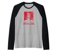 Vacuum Tube Amp Analog Audiophile Vintage Retro 80's 90's Maglia con Maniche Raglan