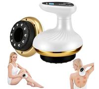 Vacuvia Cellulite Massager 4 in 1 - Massaggiatore sottovuoto con 9 livelli e calore, ricaricabile di tipo C, Gua Sha elettrico con 40 gommini e 10 magneti per una pelle più stretta e una migliore