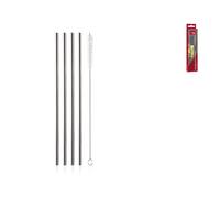 Vacuvin Set 4 cannucce in acciaio inox