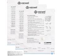 Vacwel Confezione da 3 sacchetti sottovuoto XXL, sacchetti salvaspazio per riporre vestiti, piumoni XL, topper per materasso, 3 sacchetti XXL (119,4 x 89 cm), 1 borsa grande (81,3 x 53,3 cm)