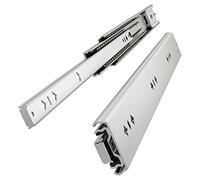 VADANIA 1 paio di guide per cassetti resistenti con chiusura rallentata, 1000 mm, #K53, capacità di carico fino a 120 kg, estensione completa, cuscinetto a sfera, montaggio laterale, 1 paio