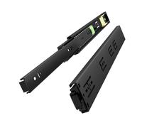 VADANIA 14 Push to Open Drawer Slide VF1245 3Fold Full Extension Heavy Duty 100lb Load Capacity Especially for Handleless