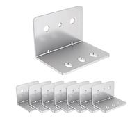 VADANIA 8 Staffe a L per Carichi Pesanti per Guide per Cassetti serie #2053, Staffa Angolare ad Angolo Retto da 90 Gradi, Staffa Resistente con Spessore 2 mm (60 mm x 42 mm x 40 mm)