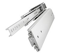 VADANIA Guide per Cassetti per Carichi Pesanti 1400mm, Capacità di Carico 140kg, Binari per Impieghi Gravosi, Montaggio Laterale, Senza Serratura, Argento #A76, 1 Paio