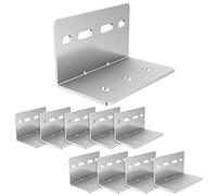 VADANIA Staffa a L per Impieghi Gravosi da 10 Pezzi per Guide per Cassetti Serie #2576, Supporto Angolare ad Angolo Retto da 90 gradi, Staffa Ultra Resistente Spessore 2,5 mm (102 mm x 60 mm x 60 mm)