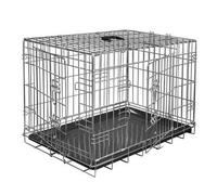 VADIGRAN Gabbia Metallica Pieghevole Classica Argento 61x46x51cm per Cani Taglia M