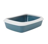 Vadigran lettiera per gatti con bordo "Iriz" grigio pietra 50 x 36,5 x 11,5 cm