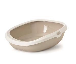 Vadigran lettiera per gatti "Gizmo Large" 52 x 39,5 x 15 cm moka / bianco