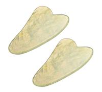 Vadillo 2 pezzi Gua Sha massaggio facciale medicina cinese naturale giada bordo raschiatura strumento