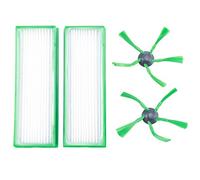 Vadillo 2 Pz/lotto Robot Aspirapolvere Parti per Kobold VR200 VR200 Filtro HEPA di ricambio + 2 spazzole laterali