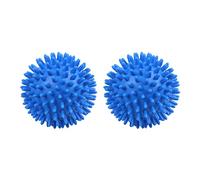 Vadillo 2 sfere massaggianti morbide per palmo, piedi, braccia, collo, schiena, blu, 8 cm