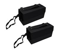 Vadillo 2 x 80 slot per pennarello pieghevole di grande capacità per pennarelli artistici borsa per il trasporto nera