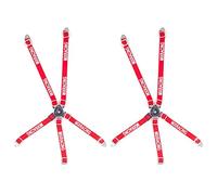 Vadillo 2 x Cintura di sicurezza del driver Simulata per Axial SCX10 Wraith TRX4 D90 Rosso