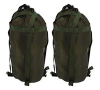 Vadillo 2 x Sacco a Pelo Outdoor Borsa a Compressione impermeabile Sacco a Pelo Tasca di Stoccaggio Attrezzature da Verde Esercito