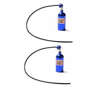 Vadillo 2X Bottiglia Di Azoto NOS in Metallo Simulato per Defensore Auto su RC A 1/10, D90 D110 TRX4 Axial Scx10 90046, Blu