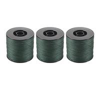 Vadillo 3 x 500 m di pesca intrecciata molto forte 100 lb 0,5 mm PE 4 fili Colore: verde scuro