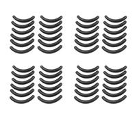 Vadillo 48 pezzi di gomma nera strumento trucco piegaciglia cuscinetti di ricambio per signora