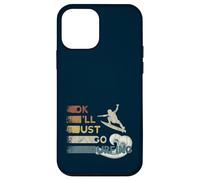 Vado a fare surf con l'onda Retro Art Surfer Custodia per iPhone 12 mini