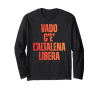 Vado c'è l'Altalena Libera - Umorismo Ironico Maglia a Manica