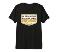 Vado Fuori Quindi Sono Eccezionale Funny Dad Joke Pun Maglietta Premium