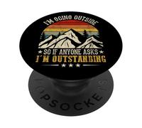 Vado fuori, quindi sono un eccezionale design retrò PopSockets PopGrip Adesivo