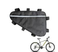 VADO VLTRA Borsa per telaio della bicicletta, triangolare, impermeabile, in tessuto Oxford, 35 x 30 x 20 cm, con cinghia, riflettente, borsa per bicicletta, borsa portaoggetti per ciclismo, custodia