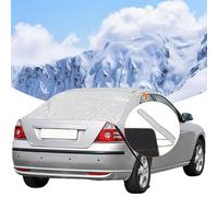 VADO VLTRA Copertura per parabrezza auto, 140 x 80 cm, copertura per parabrezza posteriore, protezione da ghiaccio, neve, parasole, con 2 ganci elastici, 4 magneti, copertura per lunotto posteriore,