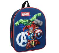 Rugzak 3D Avengers vedere la luce, Blu marino, 32x26x11 cm
