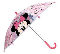 Vadobag Bastone Ombrello | rosa e trasparente | Minnie Mouse | Ombrello Bambini