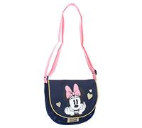 Vadobag Borsa a tracolla Minnie Mouse Glitter Love, Blu marino