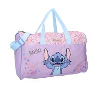 Vadobag Borsa sportiva personalizzata Disney Stitch, borsa sportiva per bambini con nome, piccola borsa da viaggio Weekender Bag ragazza, 24 x 40 x 19 cm, 18 litri