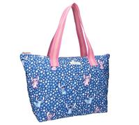 Vadobag Disney Lilo e Stitch & Angel Famous Floral - Grande borsa per la spesa - Dimensioni 48 x 32 x 14 cm - Colore Blu, Blu